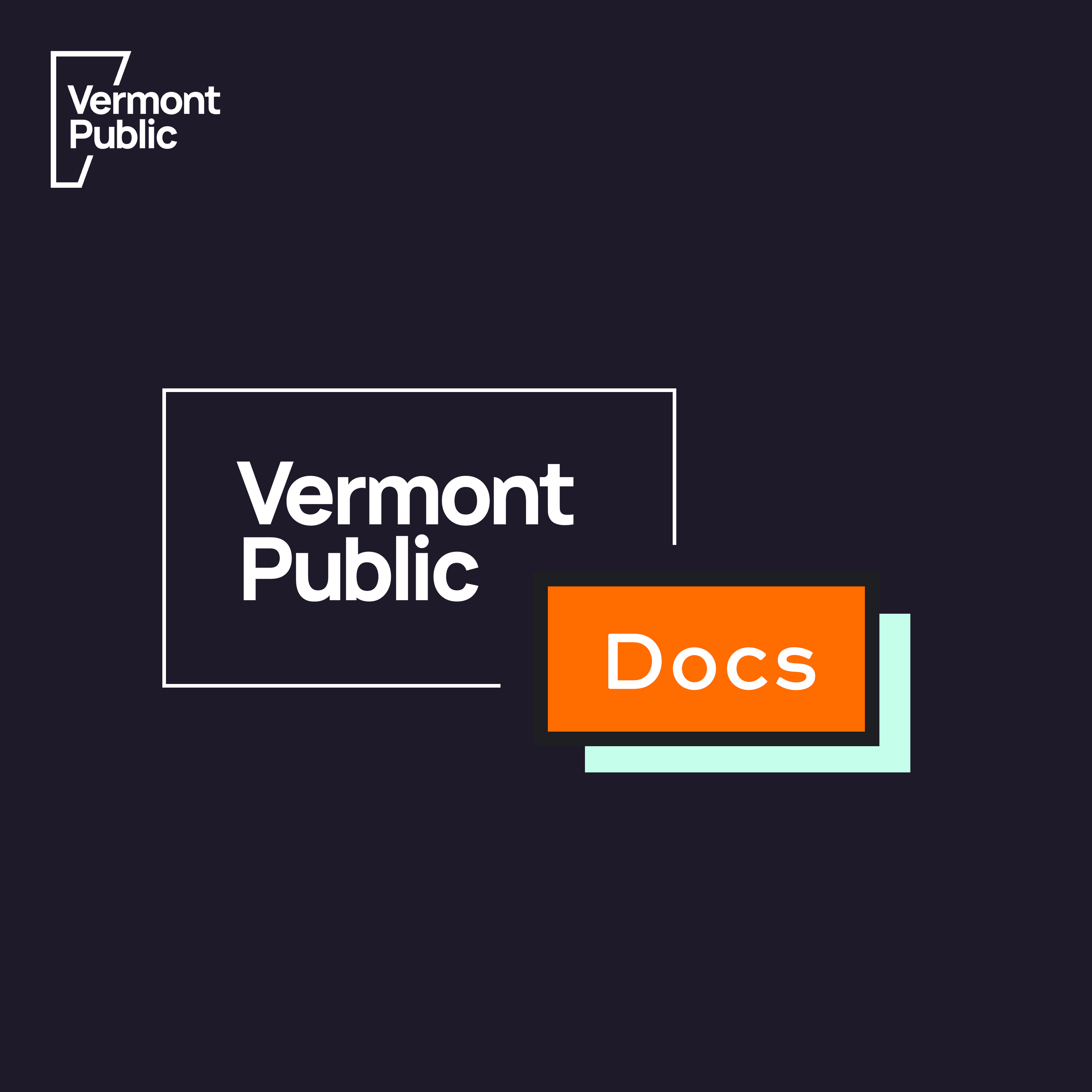 Vermont Public Docs logo on navy background