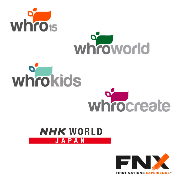 WHRO Public Media Live Streams Logos