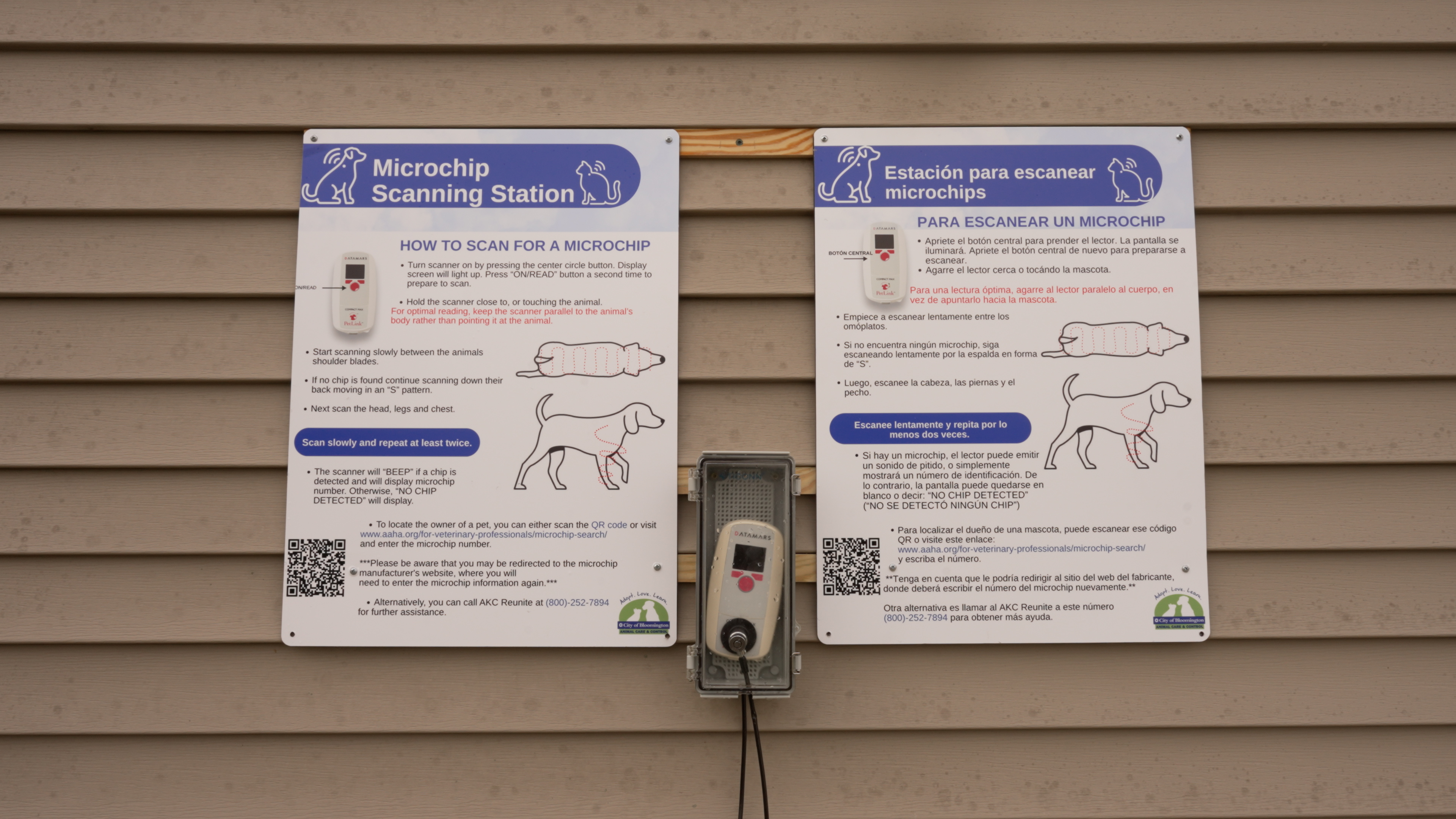 Bloomington Animal Shelter debuts new microchip scanning station for lost pets