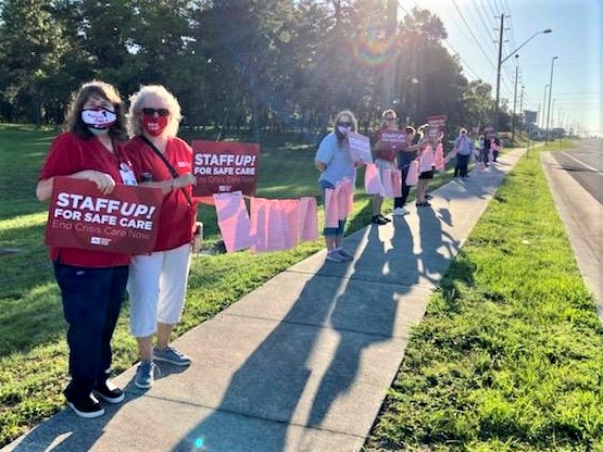 Brooksville nurses protest staff shortages at an HCA hospital - Vimarsana News