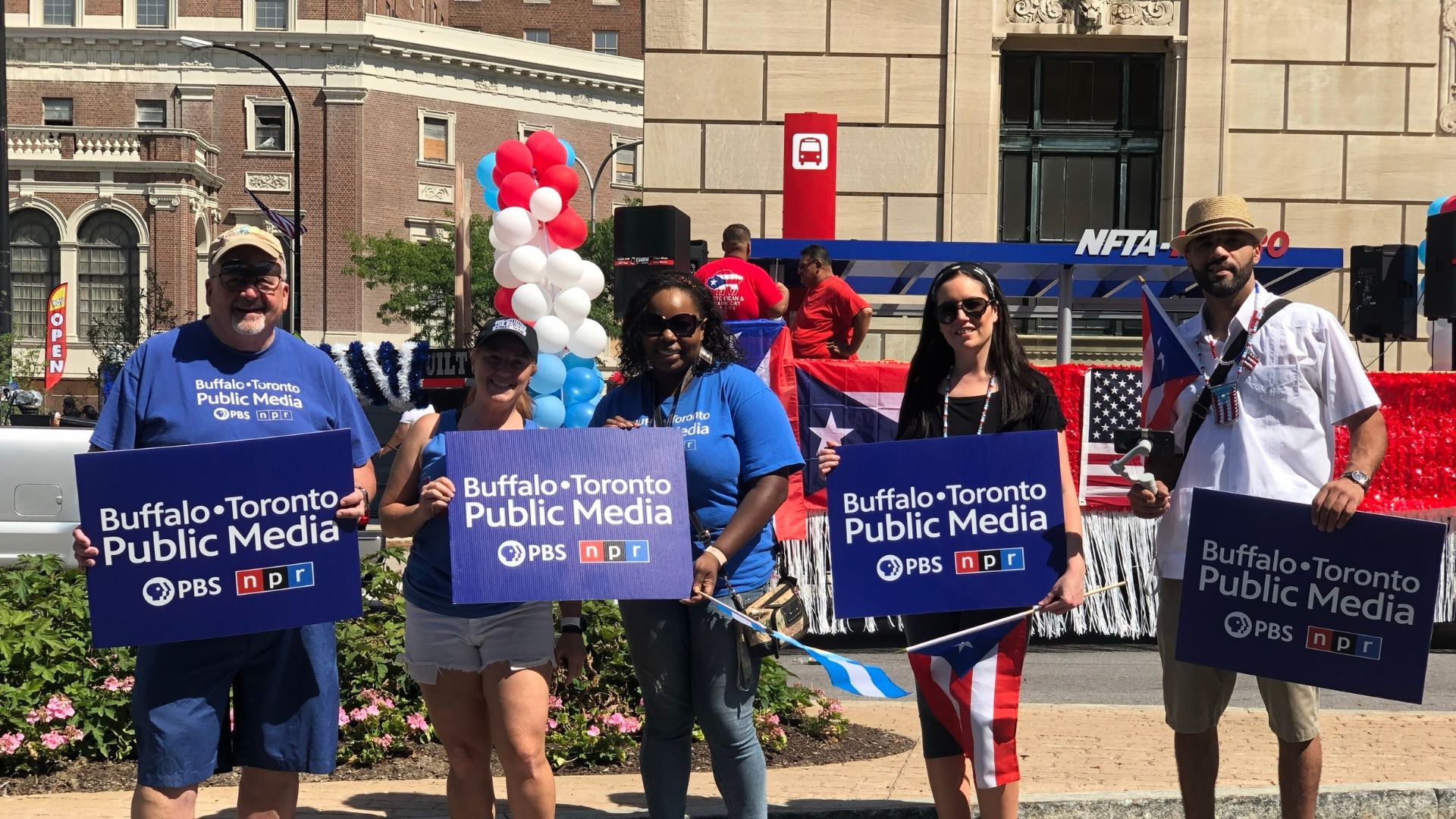 BTPM staff at the Buffalo Puerto Rican parade.