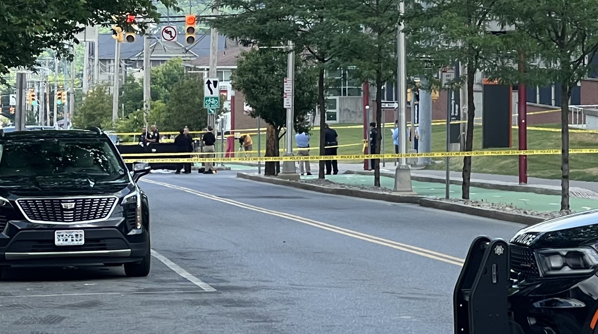 School bus tips over after crash with cop car in Upstate NY; deputy  ticketed - newyorkupstate.com, image size:1979x1108