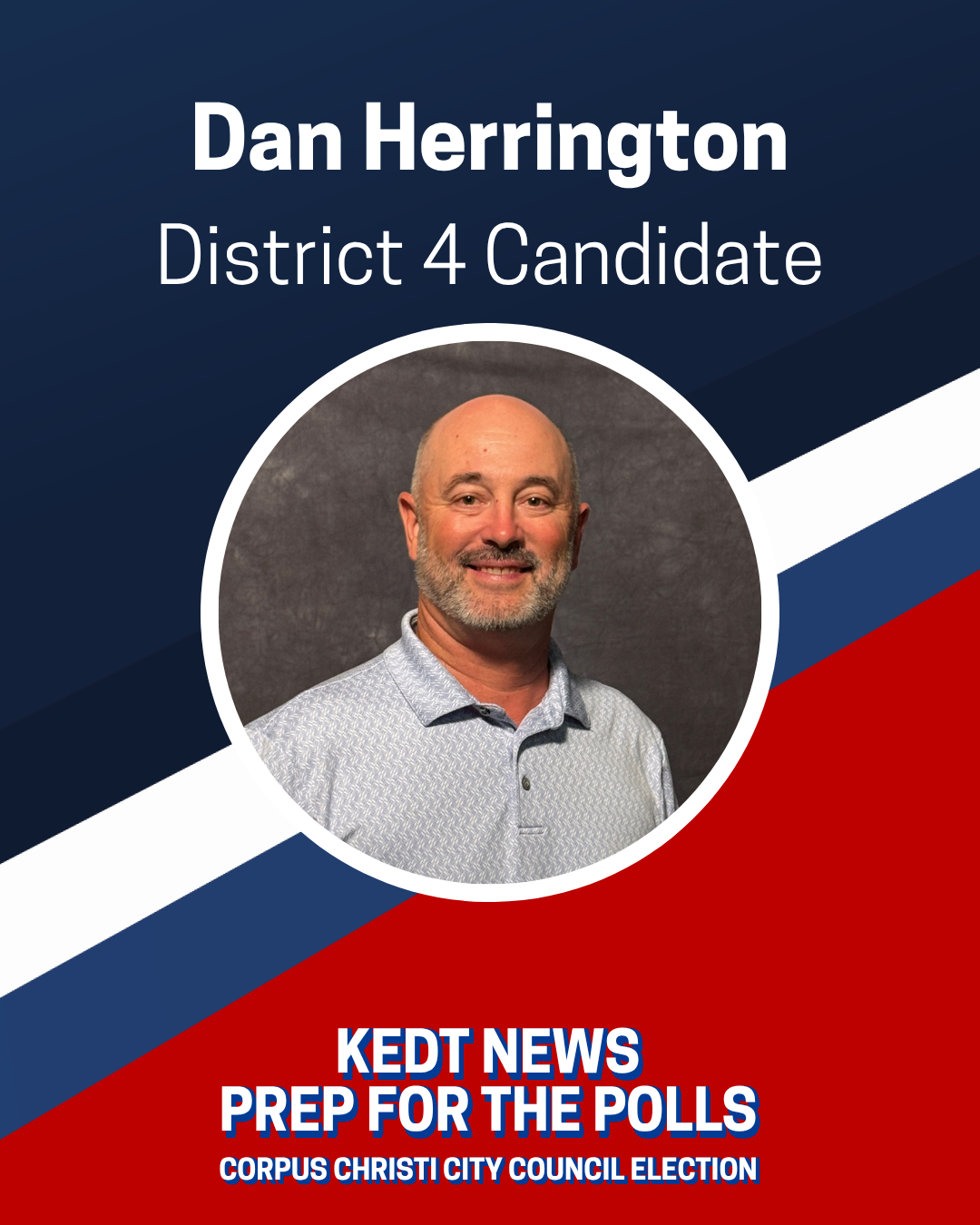 Dan Herrington District Four City Council candidate graphic