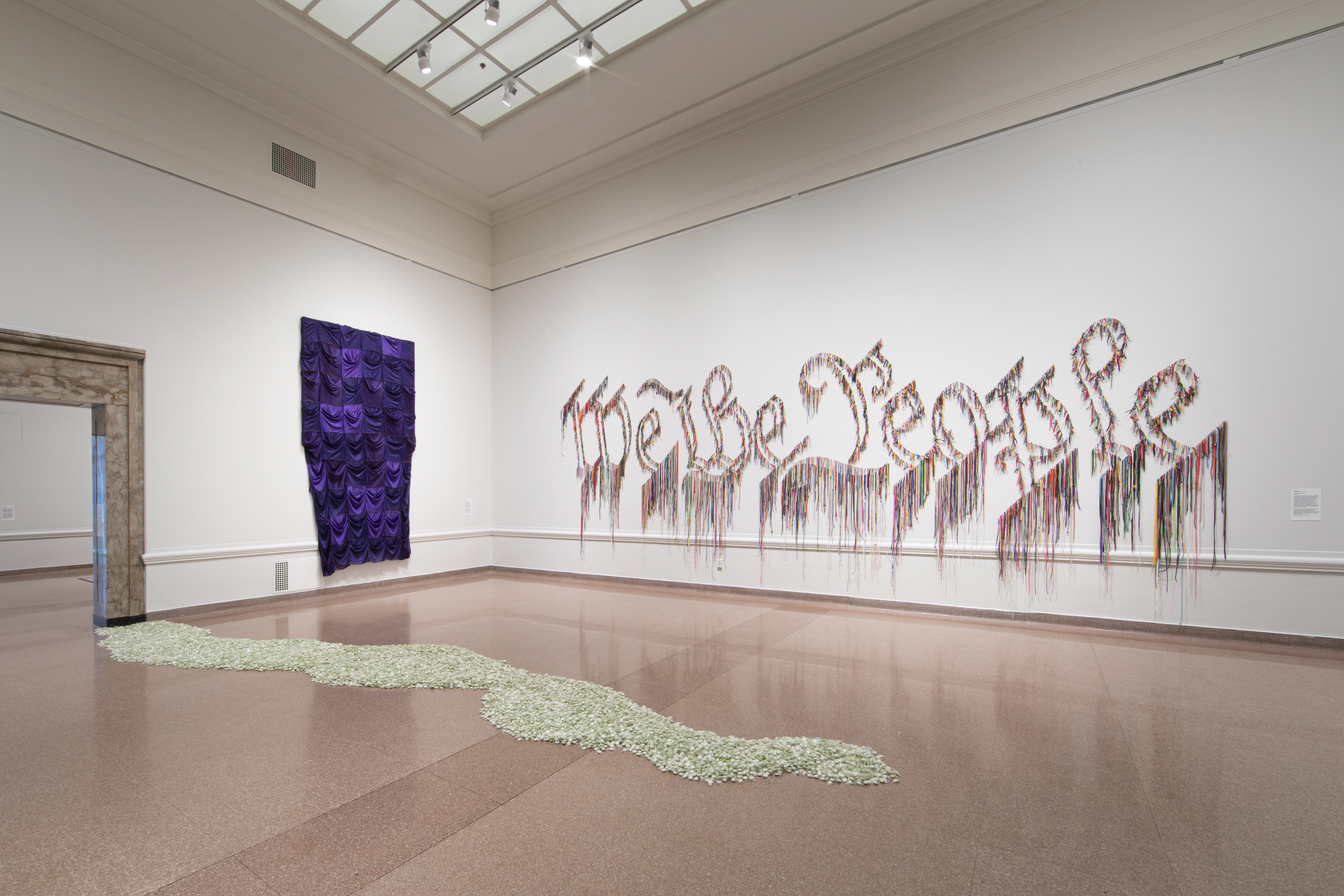 Interactive exhibit invites viewers to take candy, contemplate