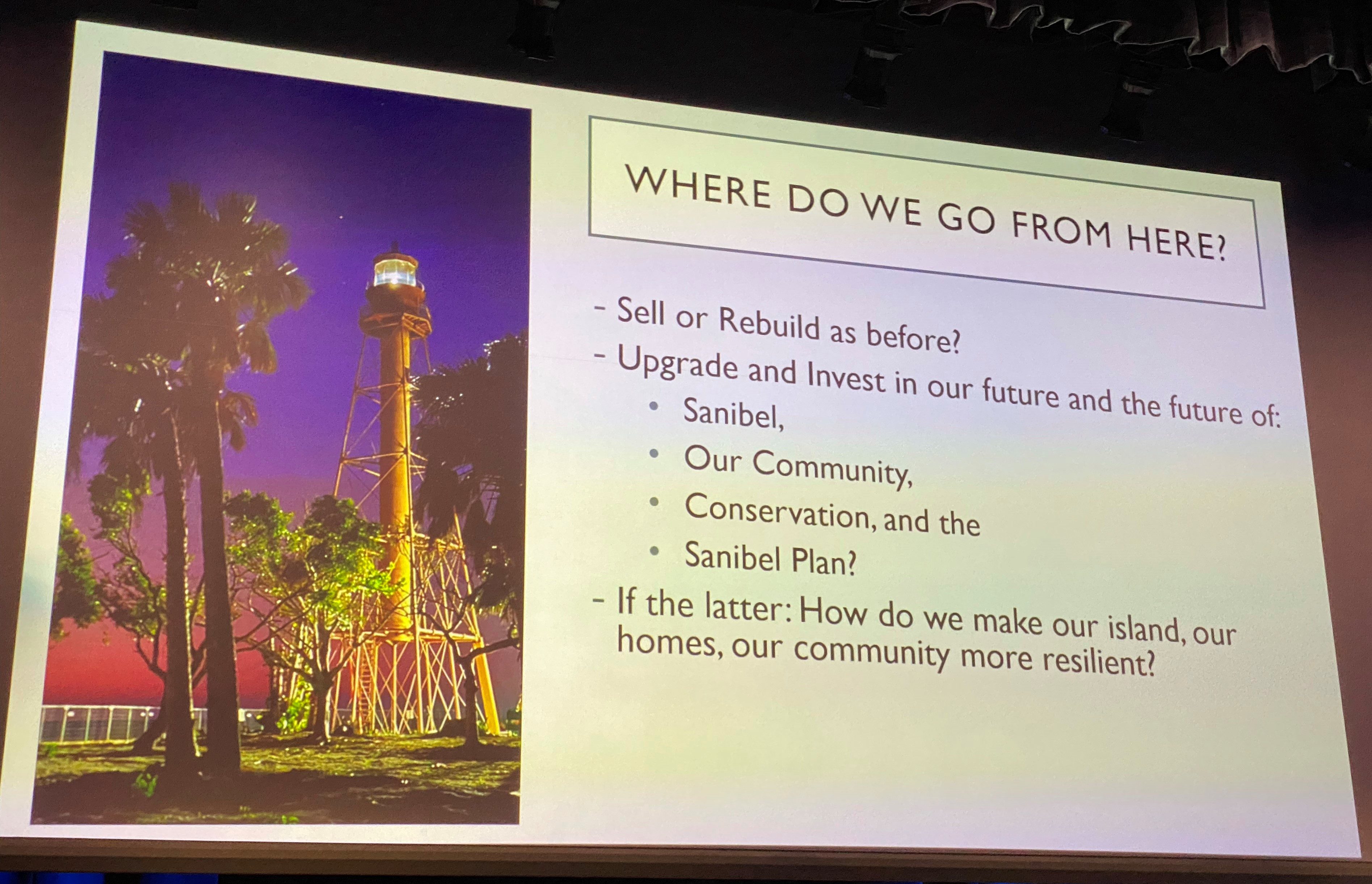 Looking ahead, a new Sanibel-Captiva group shares dramatic lessons from Hurricane Ian - Vimarsana News