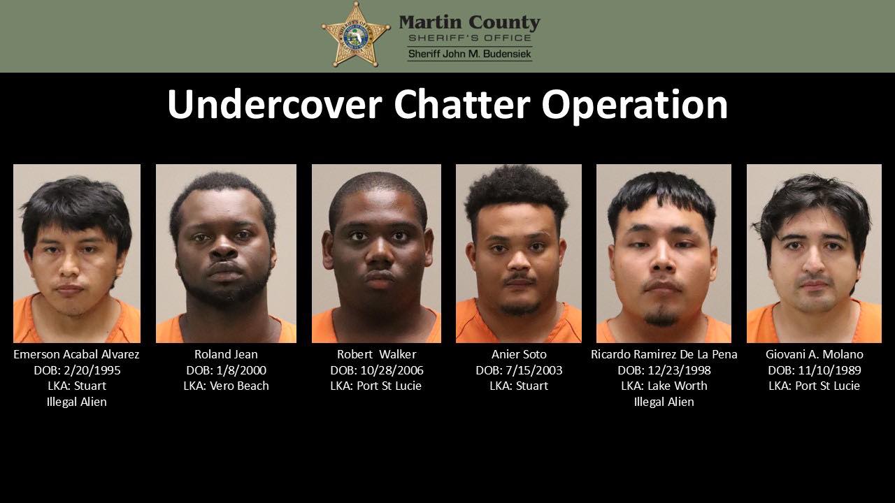 Martin County sex sting nets six arrests in operation with Chris
