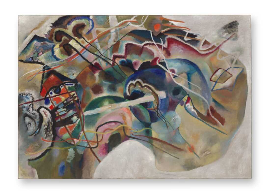 Wassily Kandinsky's "Painting With White Border" (Bild mit weißem Rand), 1913.