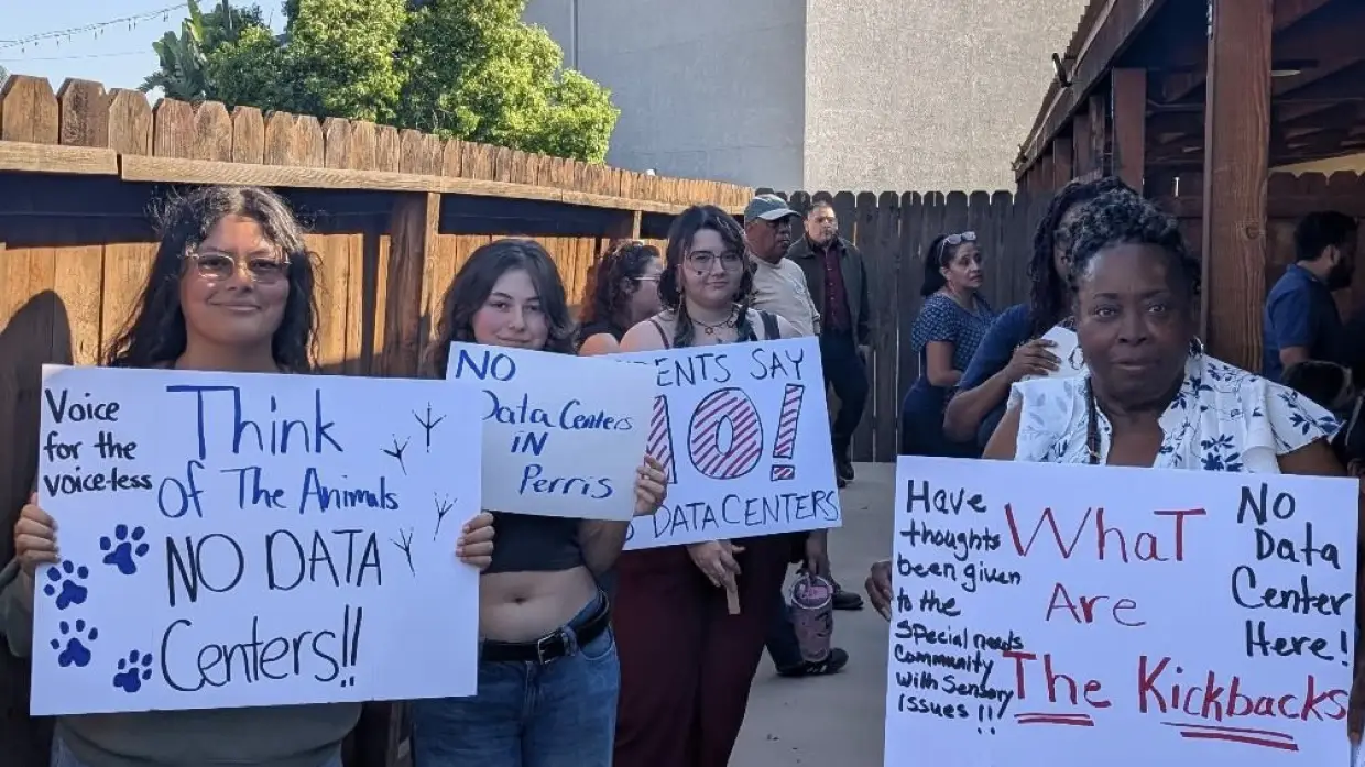 Perris residents who live near the Southern California Fair and Events Center at Lake Perris say they didn't know about the non-binding memorandum between Global Stack USA and the 46th District Agricultural Association Board of Directors, the governing board for the fairgrounds. <br>