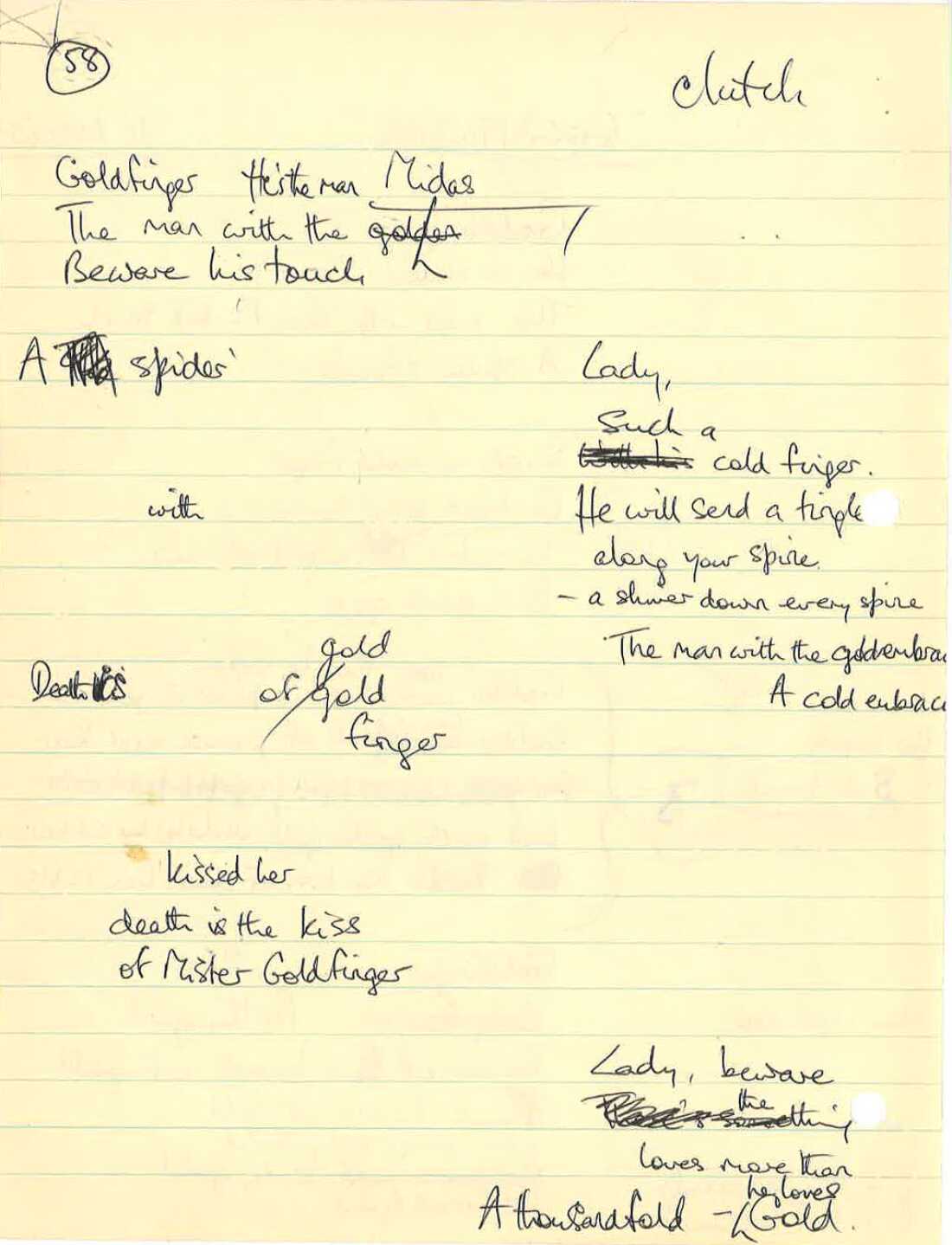 A sneak peek into Bricusse's creative process as he worked on 