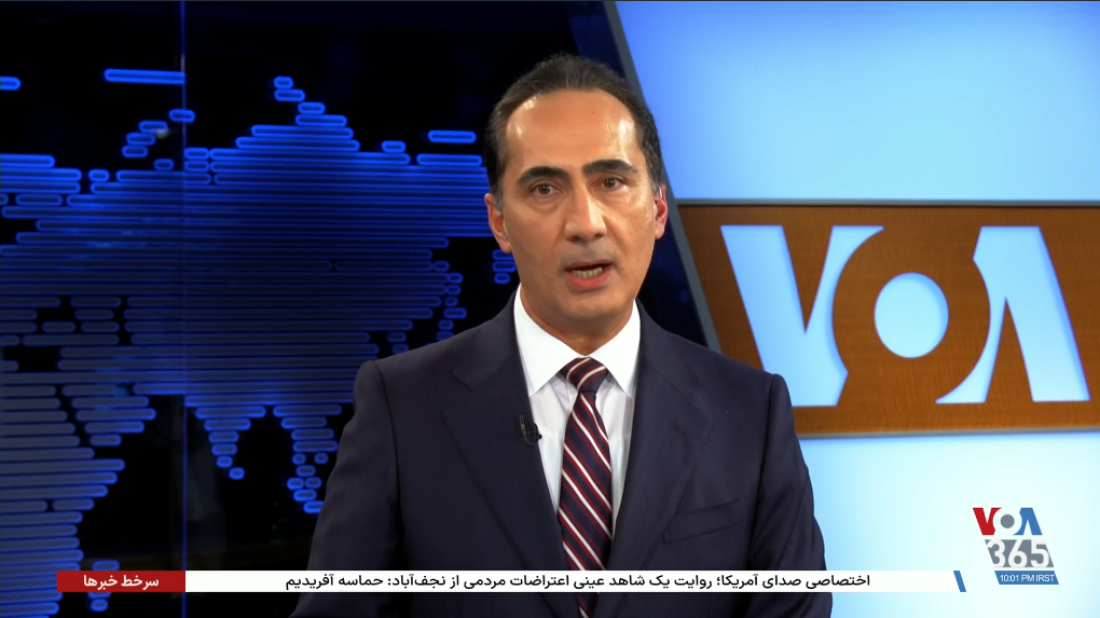 Voice of America Persian anchor Payam Yazdian presented a one-hour program last week that presented a glowing assessment of President Trump's first year in office for viewers in Iran. Kari Lake, who is running the network's federal parent agency, repeatedly praised the president in her appearance on the show.
