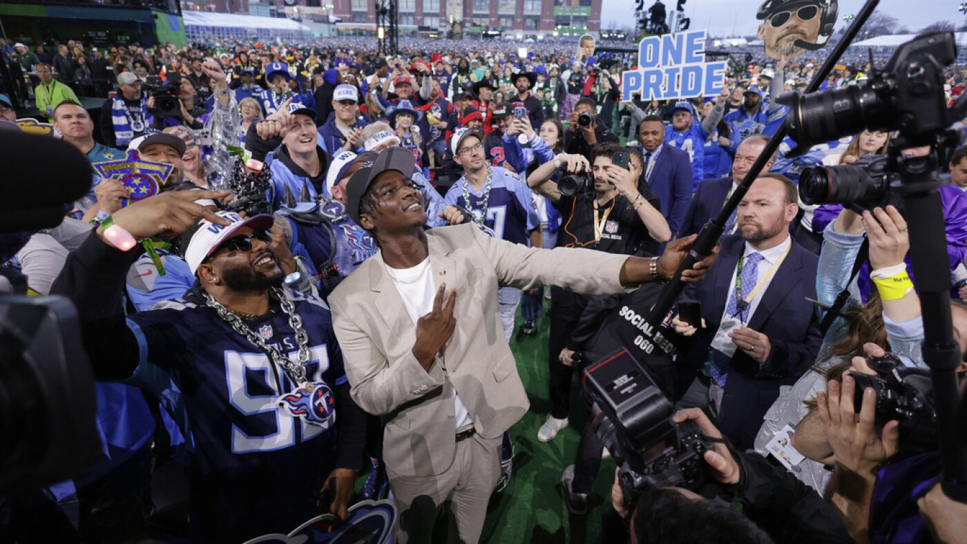Ward and Hunter are the top two NFL Draft picks, but Deion Sanders' son is  still waiting