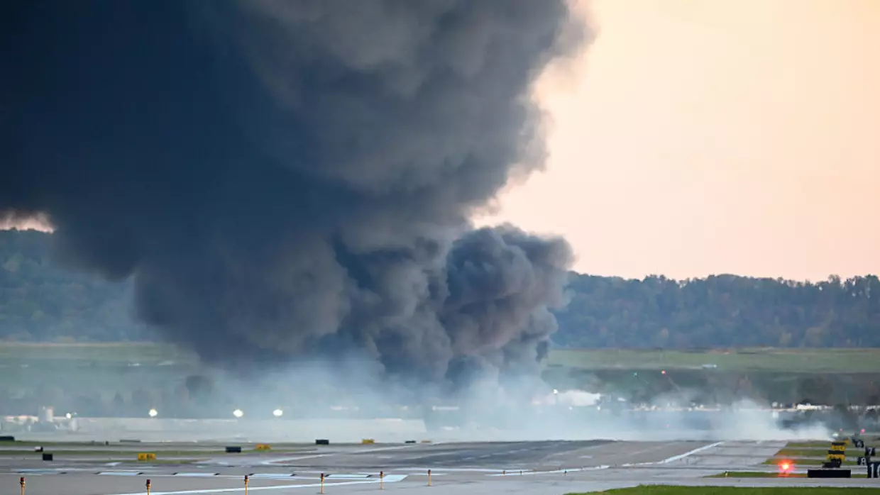 UPS Flight 2976 crashed shortly after takeoff near Louisville Muhammad Ali International Airport in Louisville, Kentucky.