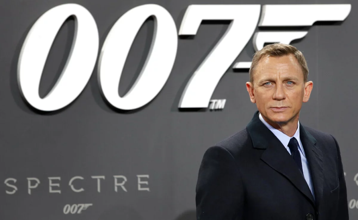 Daniel Craig, who played James Bond in five films, at the Germany premiere of Spectre in 2015. (Michael Sohn/AP)