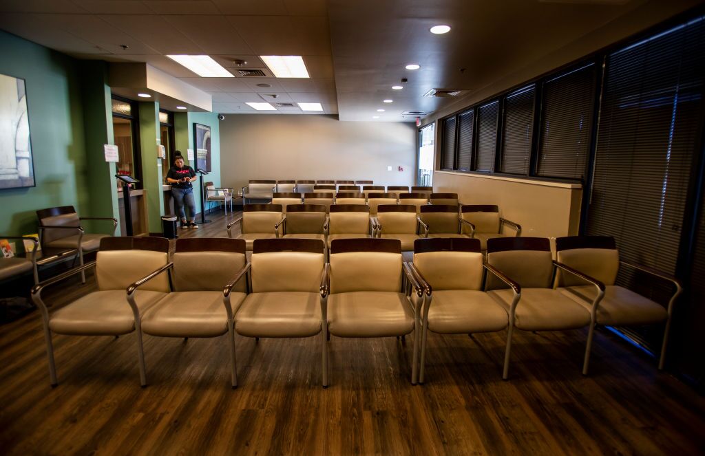 The waiting room at Alamo Women