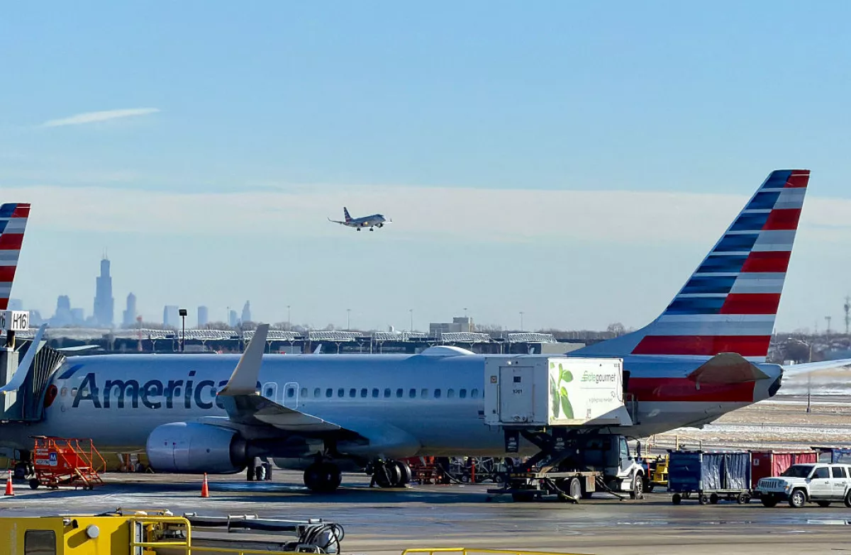 American Airlines is one of two major airlines with hubs at O'Hare International Airport in Chicago.