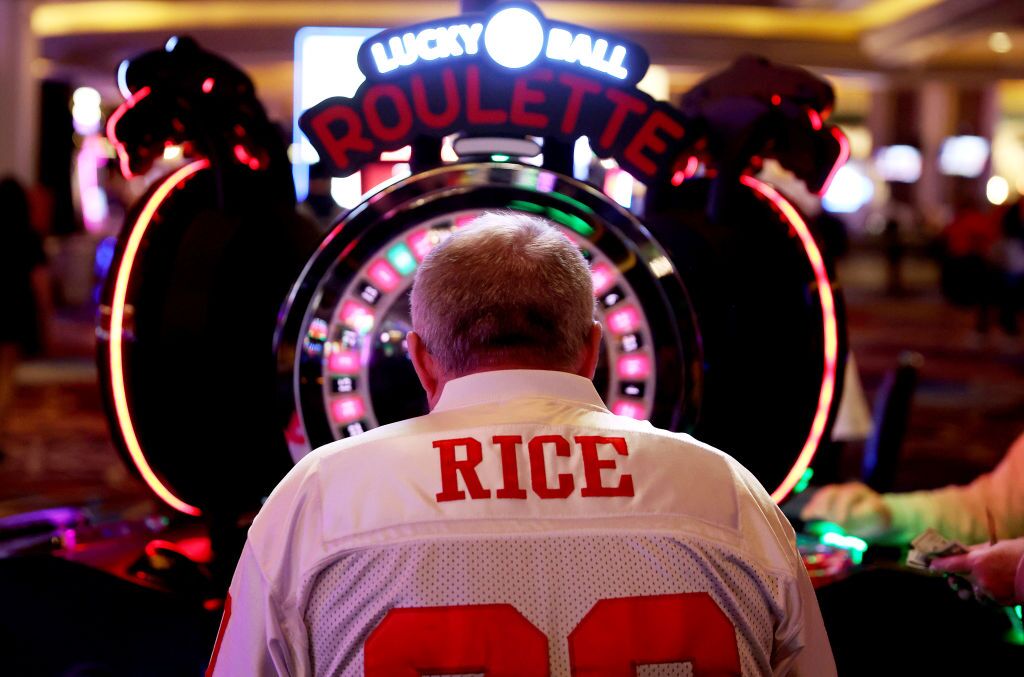 A man gambles in a casino ahead of last year