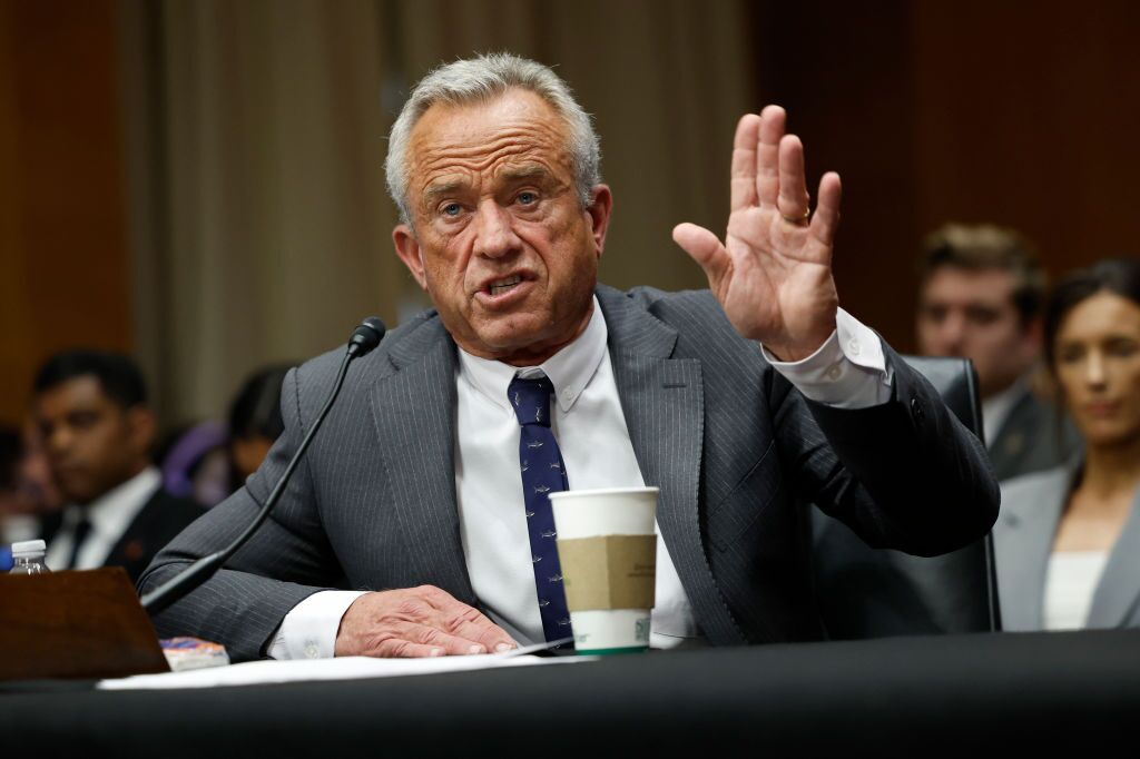 Robert F. Kennedy Jr., testifies during his Senate Committee on Health, Education, Labor and Pensions confirmation hearing.