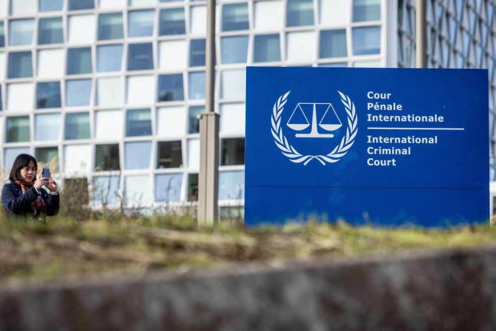 The International Criminal Court building is pictured in The Hague, Netherlands, on Thursday, when arrest warrants were issued for Prime Minister Benjamin Netanyahu and former defense minister Yoav Gallant of Israel, and Hamas leader Muhammad Deif. (Getty Images)