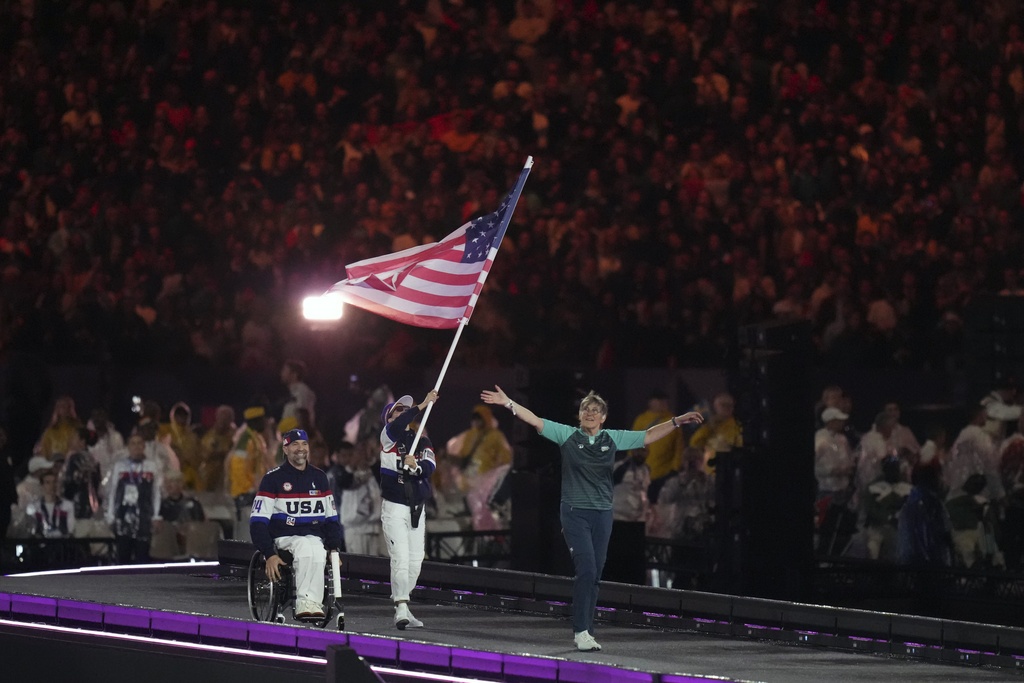 France waves farewell to its sporting summer at the Paralympics closing ceremony