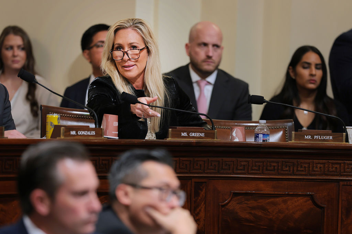 Rep. Marjorie Taylor Greene, R-Ga., speaks during a hearing with the House Committee on Homeland Security on Capitol Hill on Dec. 11, 2025. Greene has retired, leaving her seat open for a special election.