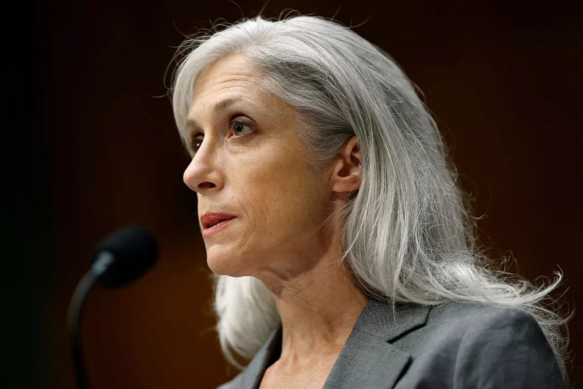 Former Director of the Centers for Disease Control and Prevention, Susan Monarez, testifies before the Senate Committee on Health, Education, Labor, and Pensions Wednesday in Washington, DC.