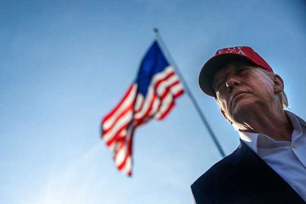 President Trump talks to members of the press as he departs from the South Lawn of the White House on Tuesday.