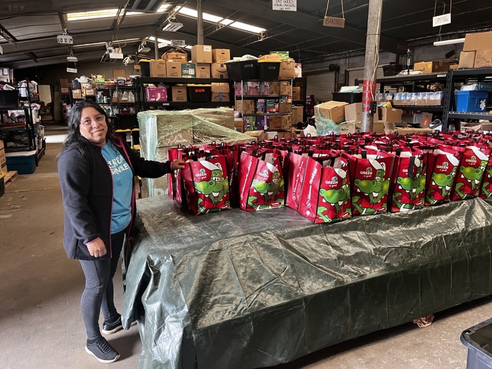 Clara Carrias, a volunteer at Beloved Asheville. (BPR)