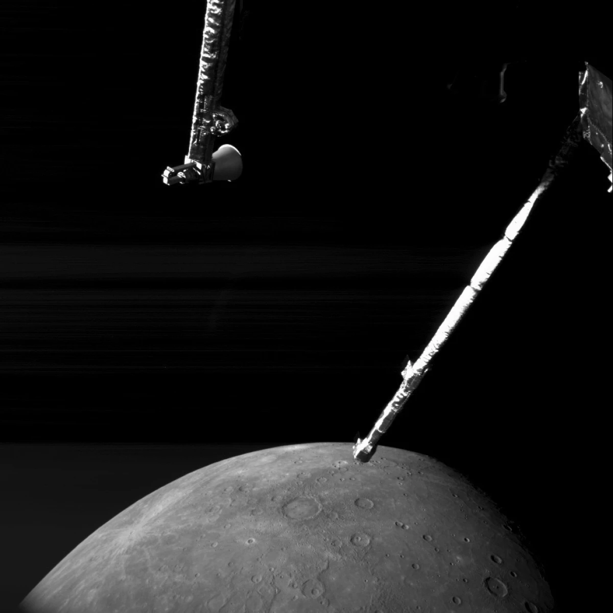 A spacecraft got up close and personal with the surface of Mercury this week.