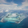 Palmyra Atoll in the Pacific Ocean, seen from above