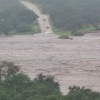 This is a timelapse video of the Llano River swelled with floodwater in Llano County Texas on July 4, 2025.