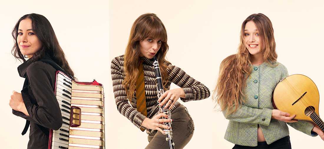 Black Country, New Road's May Kershaw, Tyler Hyde and Georgia Ellery Eddie Whelan/Ninja Tune