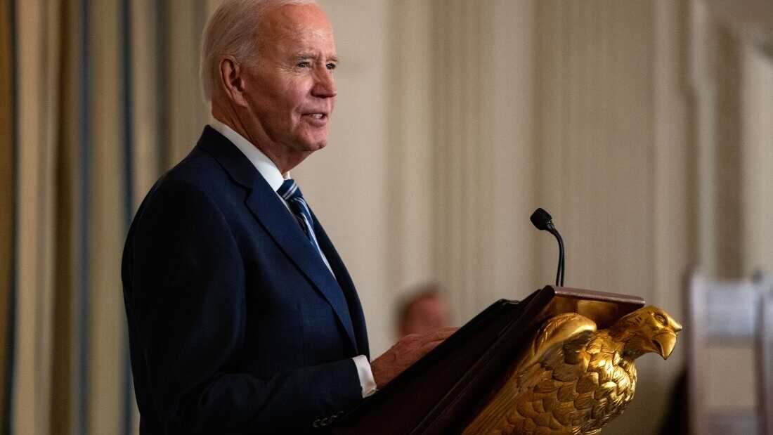 President Biden speaks during a White House event in this Jan. 5, 2025 file photo.