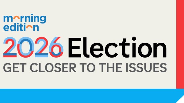  A logo that reads ‘2026 Election Get Closer to the Issues’ with the ‘Morning Edition’ logo in the corner. 
