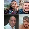 救出された人質は、ノア・アルガマニさん（25歳、左上）、アルモグ・メイア・ヤンさん（21歳、右上）、シュロミ・ジブさん（40歳、左下）、アンドレイ・コズロフさん（27歳、右下）と特定された。