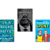 Book covers of: The Book of Records; Is a River Alive?; Original Sin; Spent; Uncommon Favor