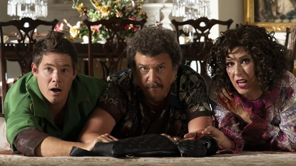 Adam DeVine, Danny McBride and Edi Patterson play siblings in The Righteous Gemstones.