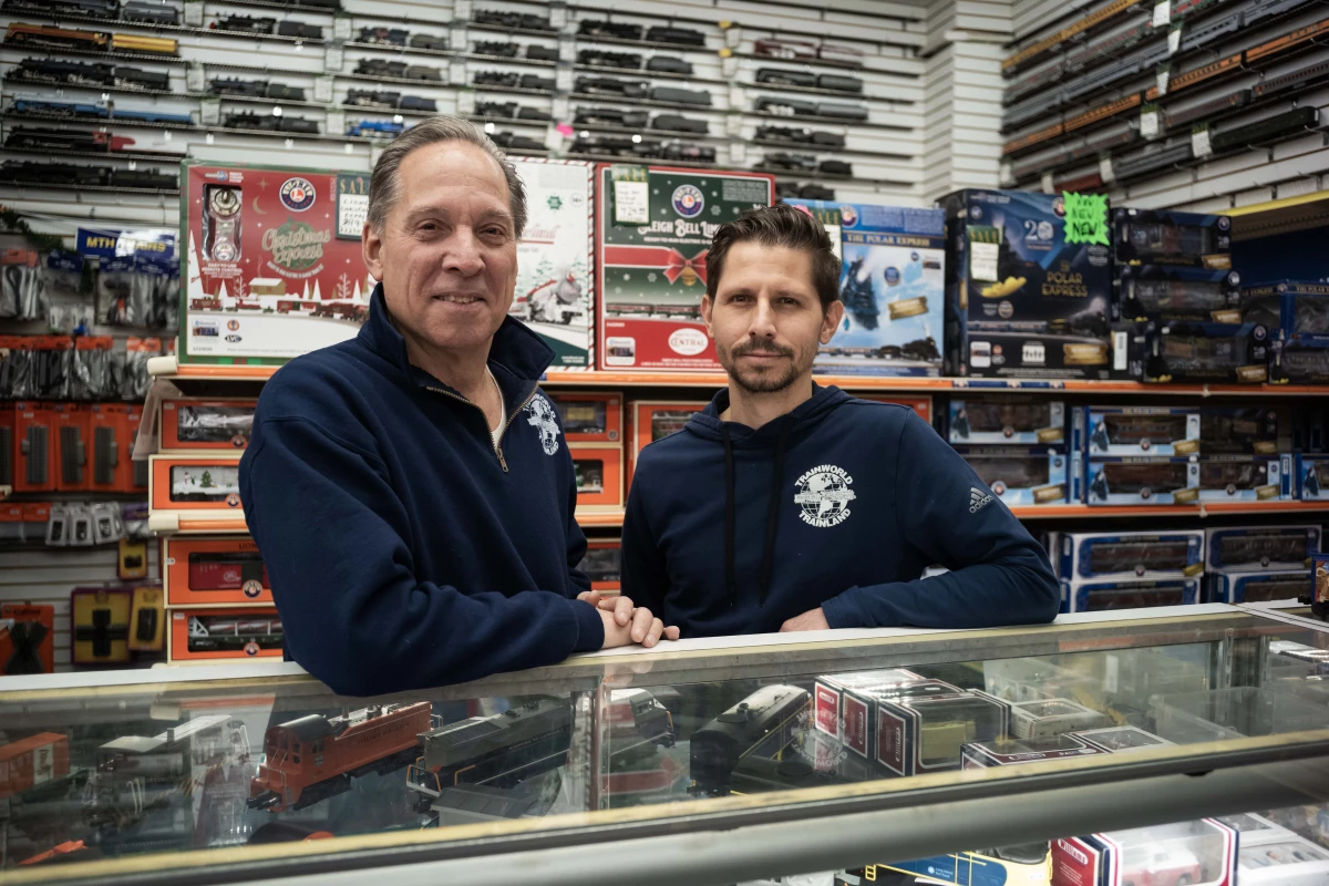 Ken Bianco Sr. and son Ken Bianco Jr., owners of TrainLand in Lynbrook, New York are the largest retailers of Lionel trains in the nation.