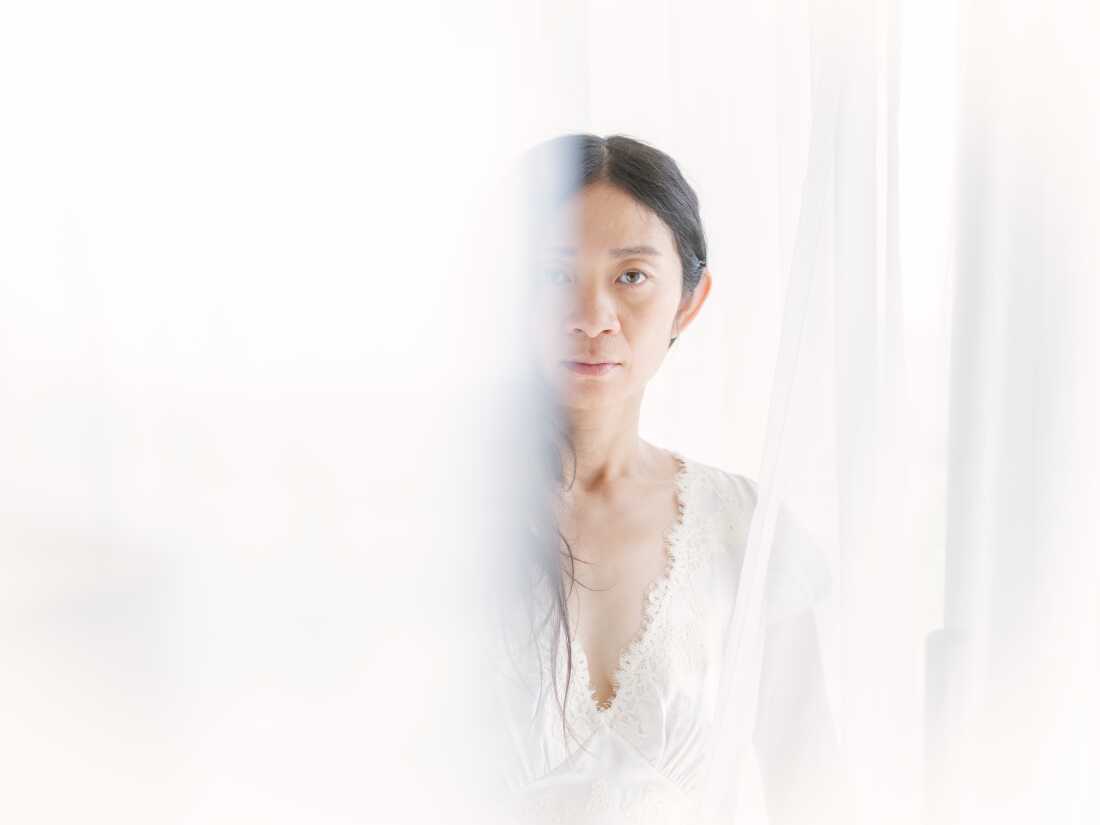 Director Chloé Zhao at the Waldorf-Astoria in Beverly Hills.