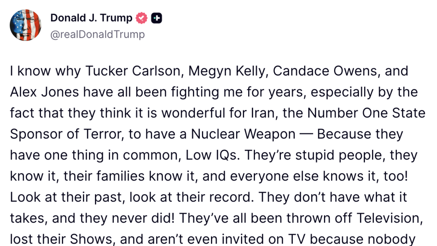 Trump's Truth Social lays bare narrow obsessions of an extremely online president