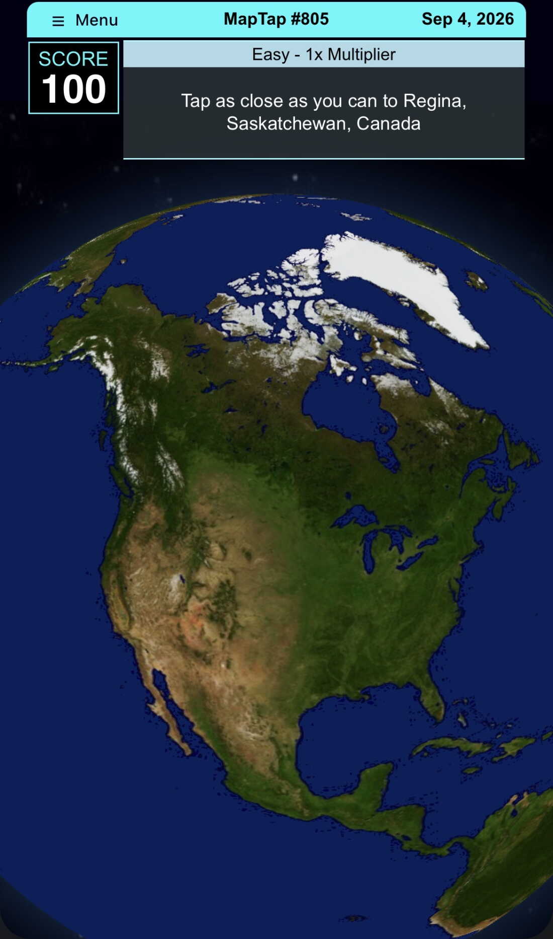 Any idea where Regina is? Do your best in MapTap's daily geography game.