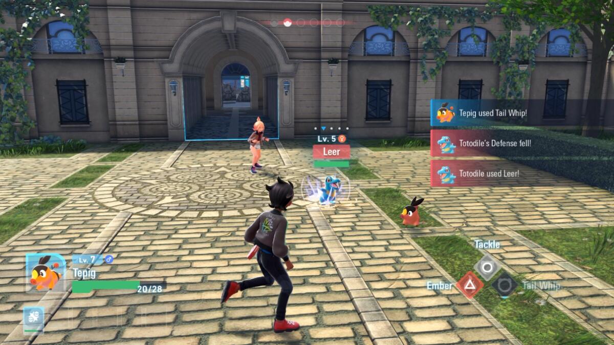 One of the many real-time battles in Pokémon Legends: Z-A.