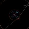 This diagram shows the trajectory of interstellar comet 3I/ATLAS as it passes through the solar system. It will make its closest approach to the Sun in October.