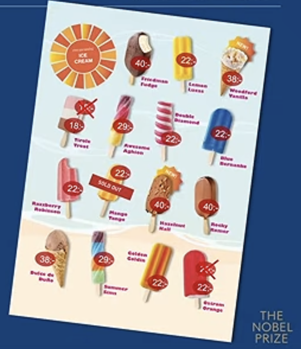 What ice cream has to do with this year's Nobel Prize in economics