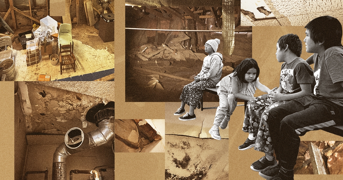 For nearly two decades, children in Sleetmute, Alaska, have been going to school in a building with a leaking roof. The state repeatedly ignored funding requests to fix it, and the school is now full of mold and in danger of collapse.