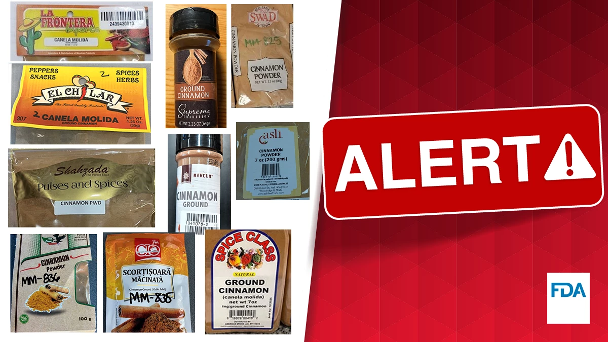 The FDA issued three health alerts about lead in cinnamon in 2024, after dangerous amounts of the harmful element were found in children's applesauce packets last fall.