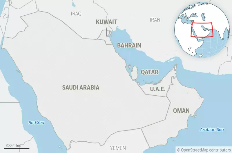 This is a locator map for the Gulf Cooperation Council member states: Saudi Arabia, Bahrain, Qatar, Oman, Kuwait and United Arab Emirates.