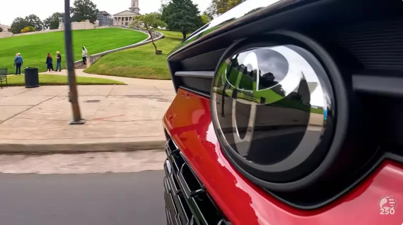 The Toyota logo on the family's car is displayed prominently in the four-minute trailer.