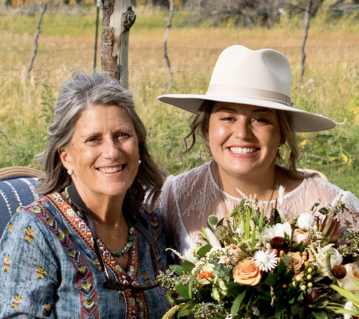 Virginia Squier (left) and her daughter, Chambers.