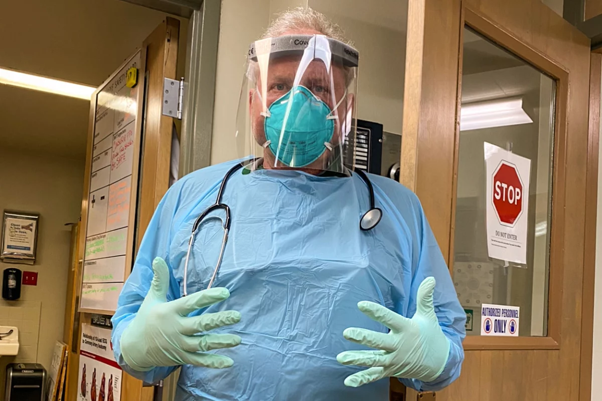 Dr. Kurt Papenfus in 2020. He is the CEO of Keefe Memorial Hospital in Cheyenne Wells, Colo.