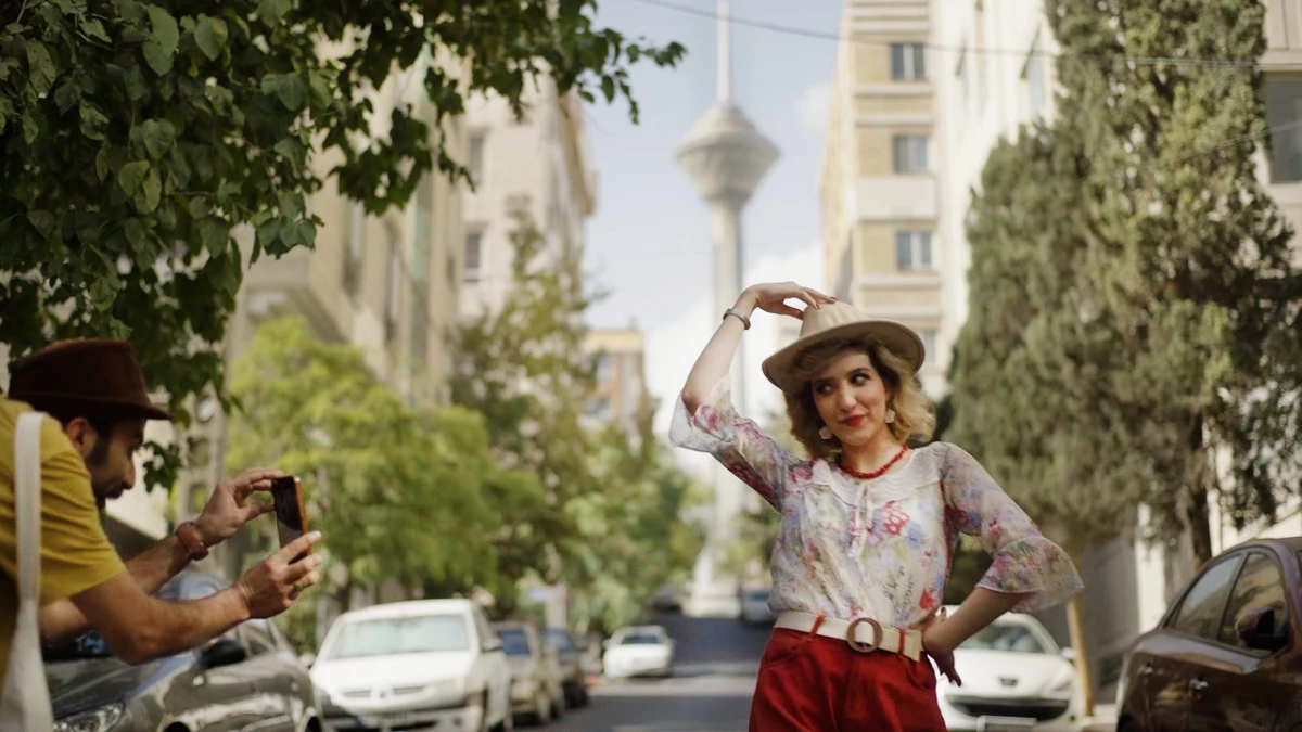 Actress Hana Mana in The Friend's House Is Here. The film was smuggled out of Iran to premiere at this year's Sundance Film Festival.